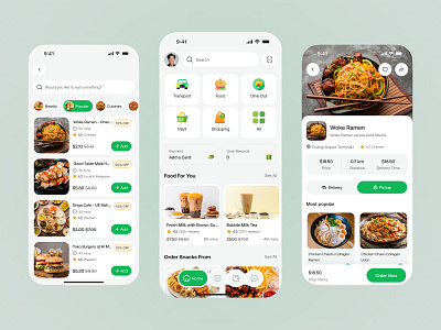 Grabby - Food Delivery App app delivery delivery app delivery services food and drink food app food app design food app ui food delivery food delivery app food order food ordering app grocery app mobile app online order app ui ux