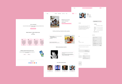 Find BabySitter App Design app design interface prototype ui