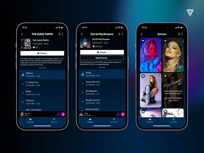 VAULT - Vault Types album blockchain box set branding case study ep identity music product design single solana types ui ui design user flow user interface ux ux design vault web3