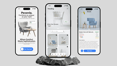 Minimalist Furniture App – Browse. Visualize. Buy. arintegration cleanui dailyui dribbbleshots ecommerceux furnitureapp madewithfigma minimaldesign mobileappdesign productpage shoppingapp uiuxdesign userinterface uxtrends