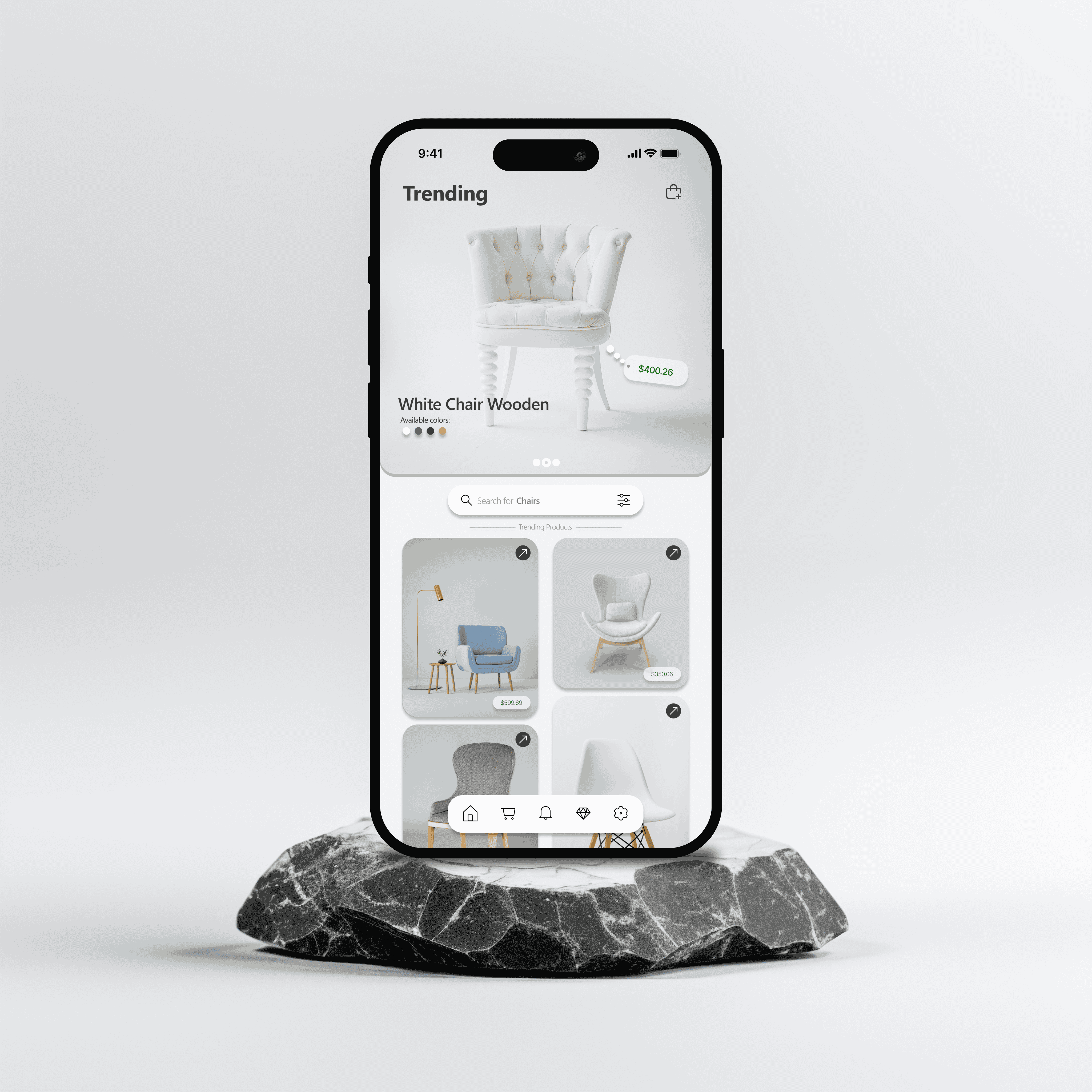 Example of Minimalist Furniture App Visualize.