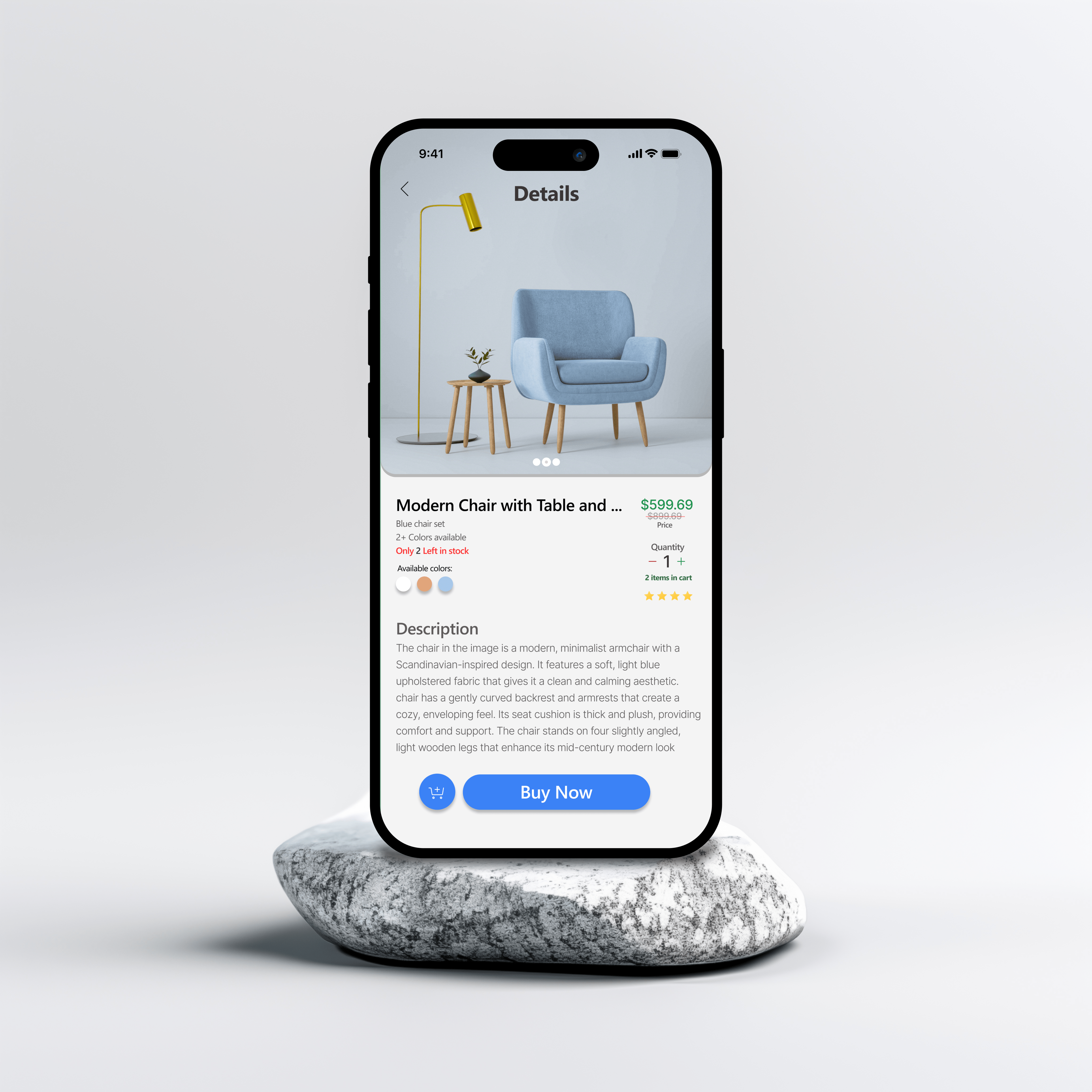 Example of Minimalist Furniture App Visualize.