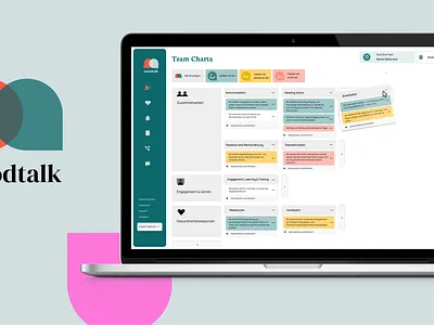 Moodtalk Team Platform & Branding app branding design graphic design hr illustration logo team analytics team assistant typography ui ux vector