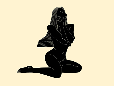 Prime* abstract body composition design figure figure illustration illustration laconic lines minimal poster prime sexy woman figure woman illustration