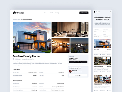 Urbanet Listings Pagu – Real Estate Website UI Figma cross deviceux figma template home finder ui listing experience listing page mobile first ui modern property site property details real estate ux responsive web design ui design system ui inspiration ui showcase ui trends ux consistency ux real estate visual cohesion