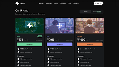 Minimal Pricing Page