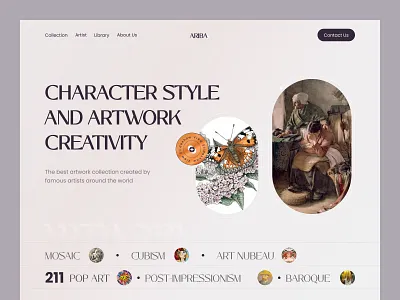 Creative agency website agency agency design art art agency art website branding creative creative agency digital art ui uiux design web web app web design website website design