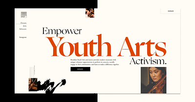 Brooklyn Youth Arts & Justice Website branding web design