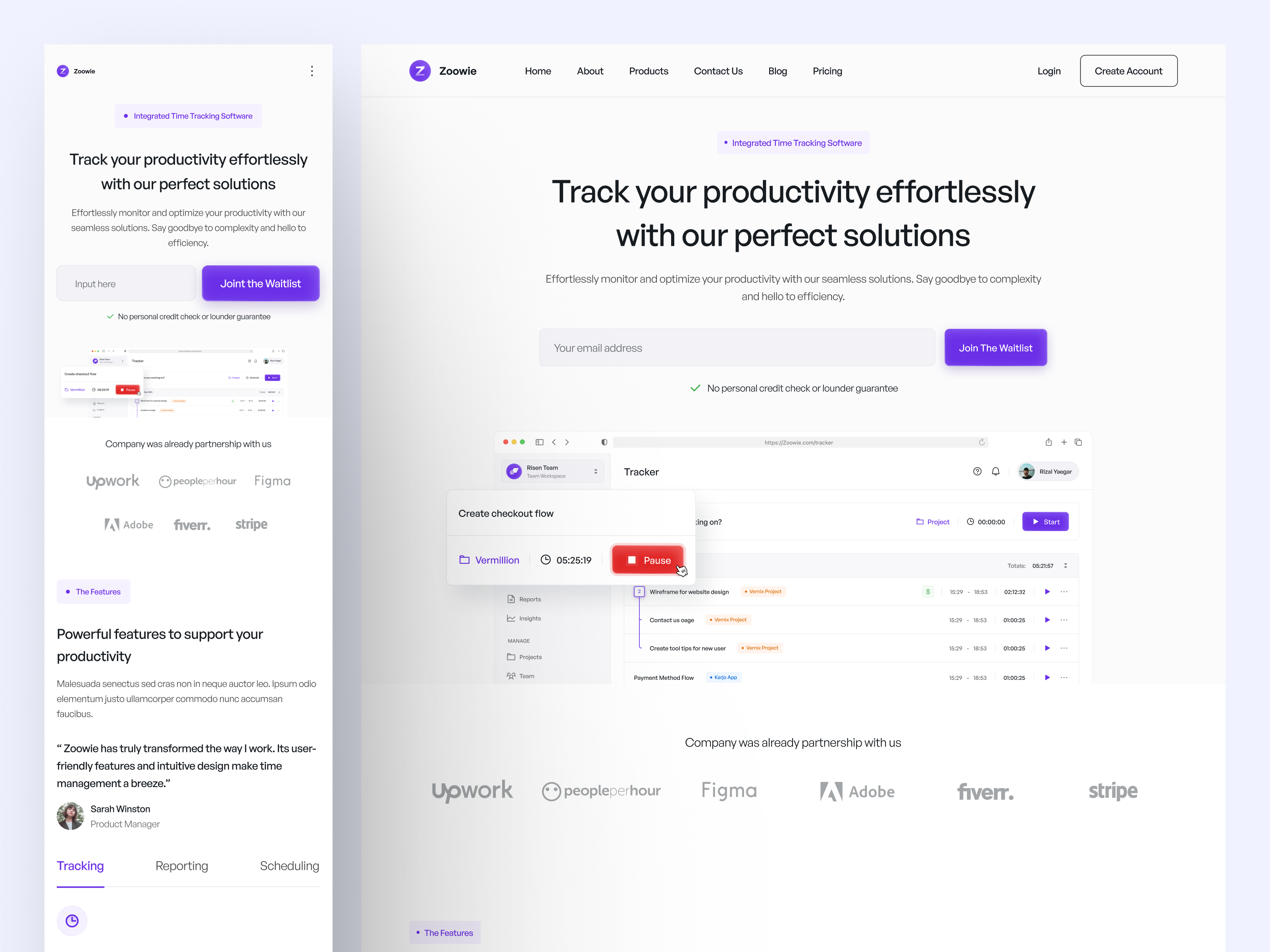 Example of Website Design