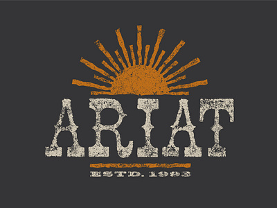 Amarillo branding graphic design old west sunset tee shirt western