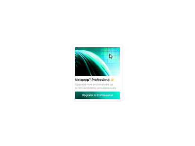 Upgrade plan card. card effect holographic plan pricing ui upgrade ux