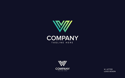 W Letter Logo Design w logo