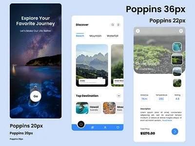 Explore Your Favorite Journey graphic design ui