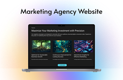 Marketing Agency Website figma marketing product design ui ux website