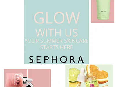 Mock Campaign: Glow With Us branding design graphic design