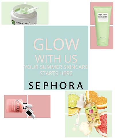 Mock Campaign: Glow With Us branding design graphic design