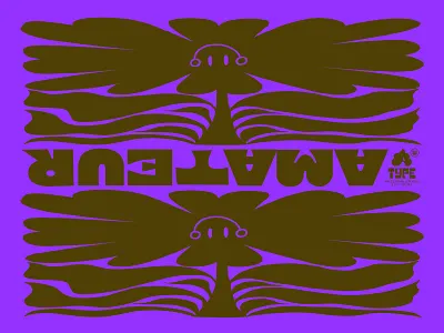 ꓤꓵƎꓕⱯWⱯ blossom bold design display flower font design funky illustration leaf lettering plant poop quirky simple smile type typography upside down