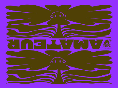 ꓤꓵƎꓕⱯWⱯ blossom bold design display flower font design funky illustration leaf lettering plant poop quirky simple smile type typography upside down