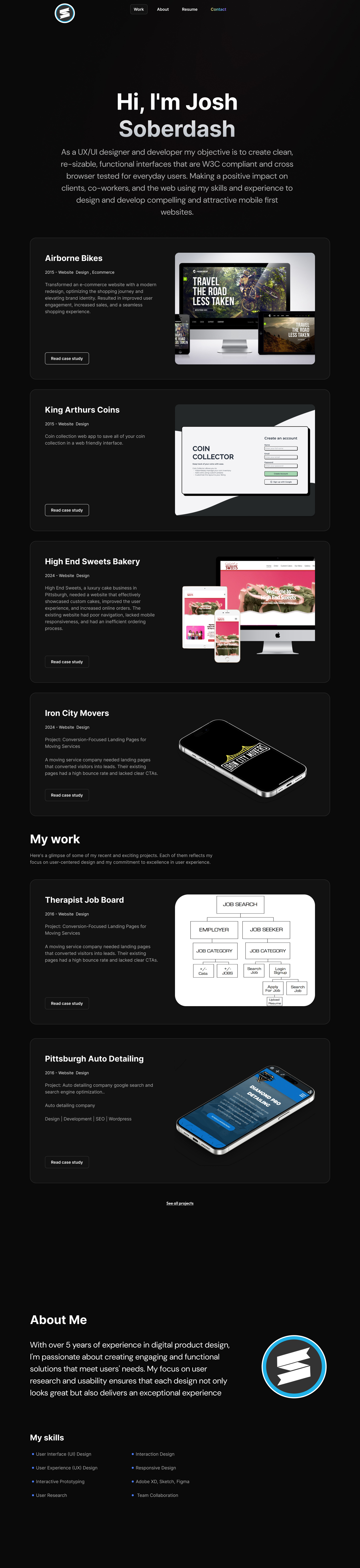 Figma Personal Portfolio Website design figma responsive ux web design