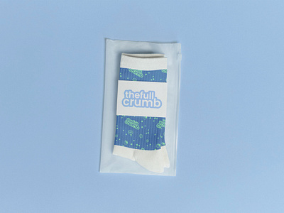 Branded Socks? The Full Crumb boutique design brand identity branded merch cookie logo funky socks logo design raleigh marketing logo raleigh nc sock logo socks