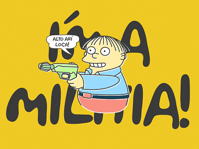 I'm a militia! 3d ralph simpsons sketch