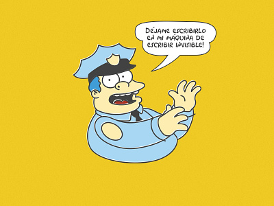 Chief Wiggum chief wiggum simpsons sketch
