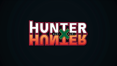 Hunter X Hunter - Title Logo Animation 60fps animated logo animation anime branding graphic design motion design motion graphics text animation
