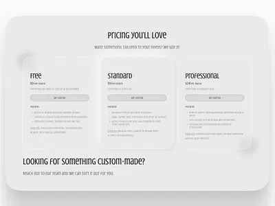Pricing Section Design crypto website design crytpo marketplace design dark mode website design defi inspiration e commerce website design futuristic design futuristic ui design glassmorphism design landing page design light mode design nft marketplace design nfts platform design inspiration pricing section pricing section ui pricing section ui design saas website design web3 design website design inspiration website section
