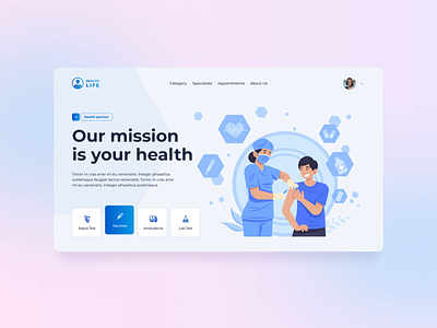 Medical Website Design animation care clinic design doctor health healthcare medical medicine ui ux website