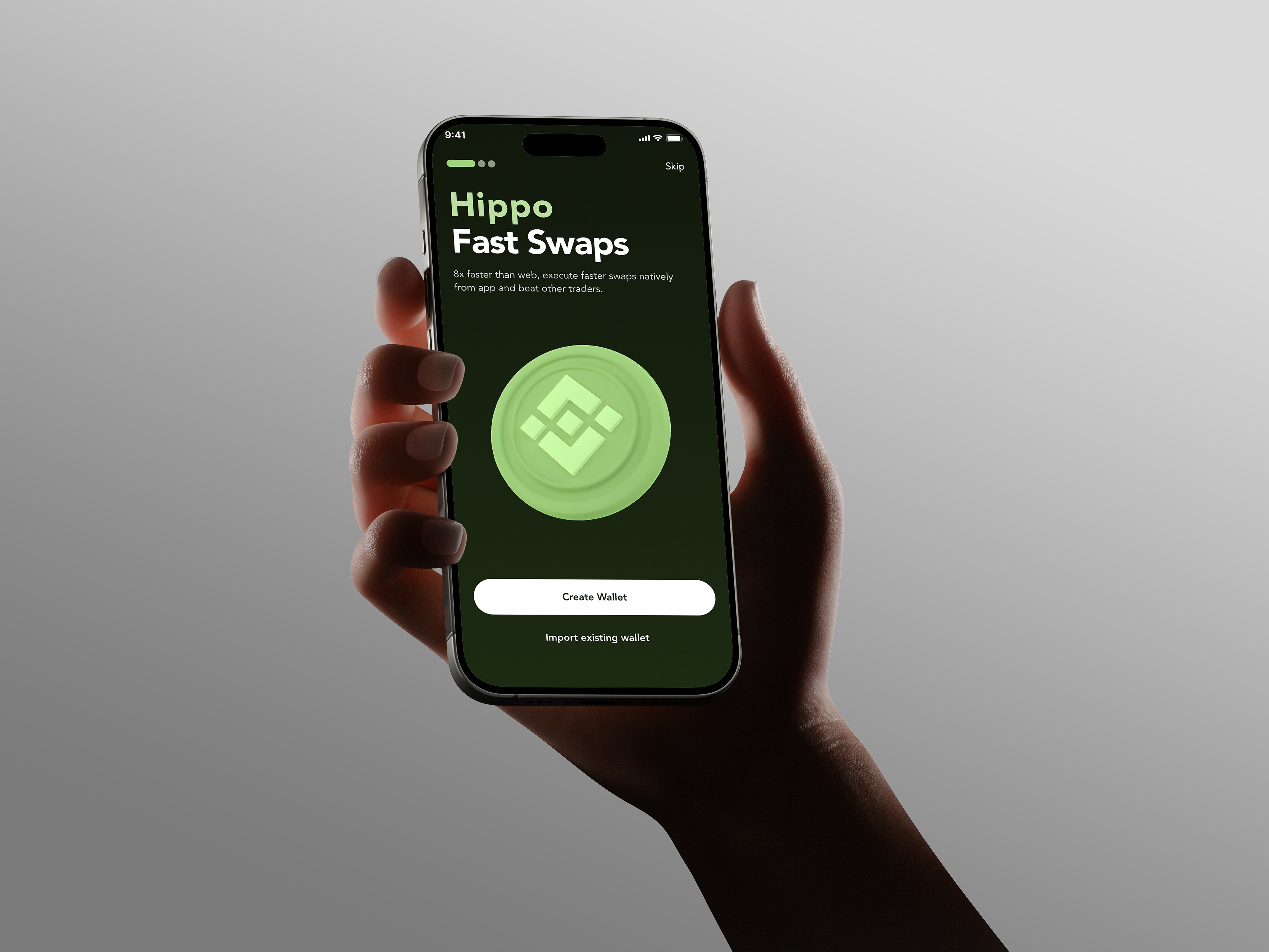 Onboarding screen for a Web3 Mobile App aesthetics design product design ui design uiux user experience user interface