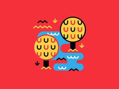 Diario Diario 11 - 110 blue design geometric happy helbetico illustration red tree vector wrestler yellow