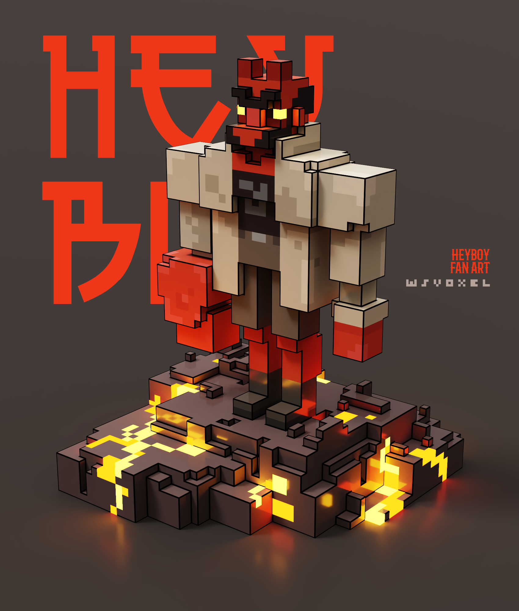 Heyboy game art magicavoxel movies voxelart