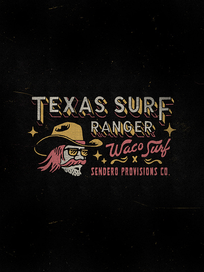 Texas Surf Ranger apparel clothing merchandise surf surf ranger t shirt texas vintage western