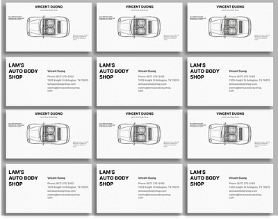 Auto Car Business Card auto branding business card car graphic design logo poster ui