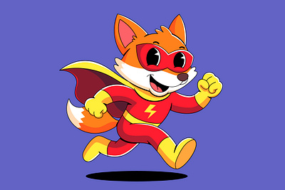 Cartoon Animals Superhero animal branding cartoon character colorful cute design graphic design hero illustration logo power superhero ui