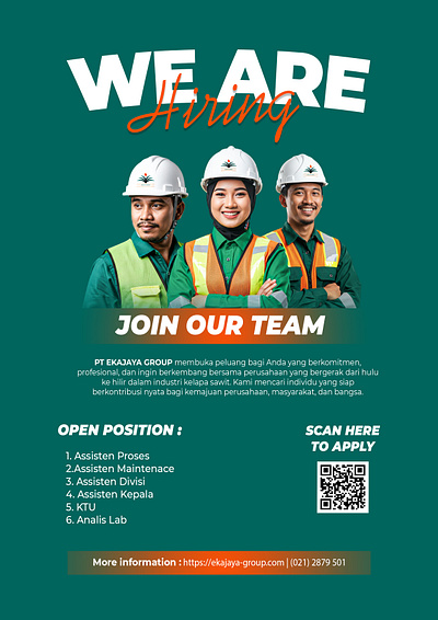 We Are Hiring Poster branding graphic design poster