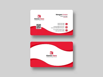 Visiting, Business Card Design Template