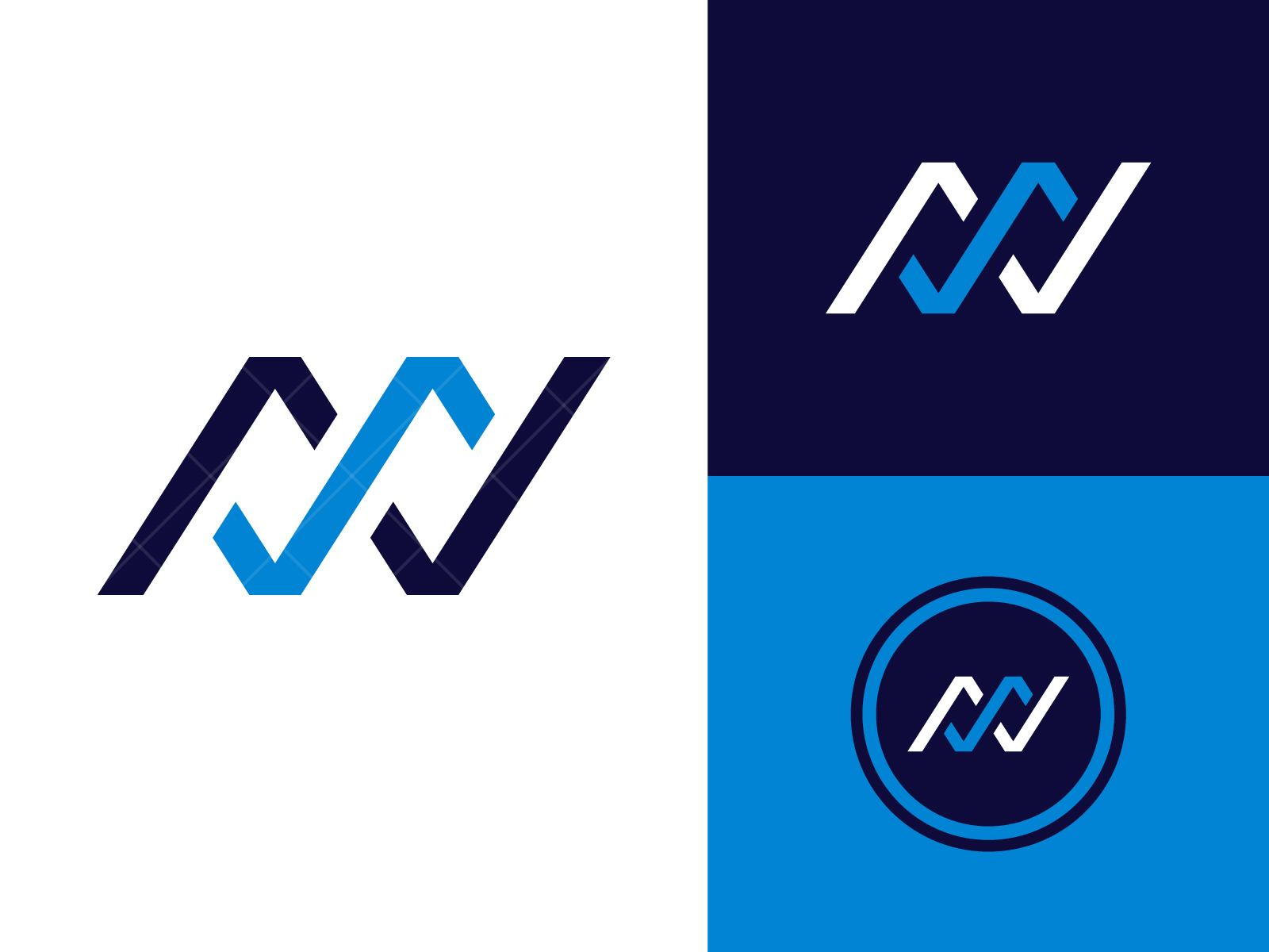 N Letter Logo Bundle Monogram Set | Monogram logo design, Text logo design,  N logo design