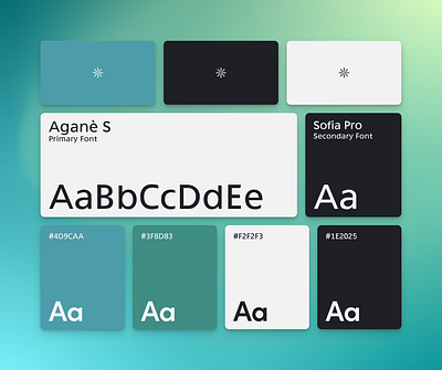 Mini Design System - Fonts + Color Themes color palette design design system graphic design mini design system ui webdesign website