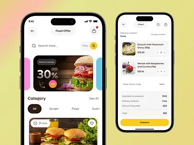 Food Delivery App UI 🍔 app creative delivery delivery app delivery service design fast food food and drink food delivery food delivery app food delivery service food order foodie ios app mobile online food order restaurant uixrubel uixrubel6111