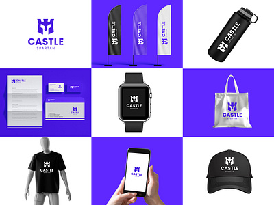 Castle Spartan logo & brand design app apps logo brand design branding business logo company logo design graphic design illustration logo logo design logo maker logo mark logos real estate logo ui vector