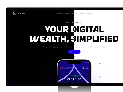 MyCrypto - Website Preview app app website clean crypto digital wallet crypto landing page design digital wallet landing page mangcoding swap ui uiux ux wallet web design website website crypto