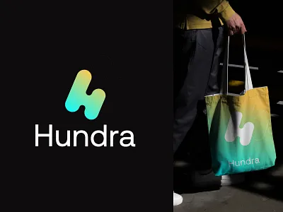 Hundra logo app icon logo brand identity branding design gardient logo gradient logo growth logo h logo design letter logo design logo logo design marketing logo design minimalist logo modern logo startup logo
