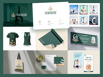 Yoga Logo - Yoga Branding - Gym Logo - Print Design behance brand identity dribbble gym branding gym logo gym website high converting design high end design ladies gym ui design ui ux unlimited graphics unlimited ui design visual design web design website ui ux yoga branding yoga logo yoga web yoga website