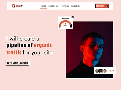 Consultant Hero Section Web design consultant figma ui web design