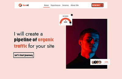 Consultant Hero Section Web design consultant figma ui web design