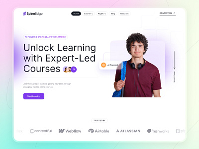 Edtech Website Design ed tech edtech edtech website edtech website design education education website educational platform figma landing design landing page landing page design ui design uidesign web web design web platfrom webdesign website website design
