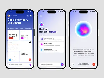 Connectome - AI Healthcare mobile app design | UI UX ai app design ai healthcare clean ui doctor doctor mobile app fintech health health service app healthcare healthcare mobile app design healthtech hospital ios light theme medical app medicare app medicare app ui mobile app ui ux wavespace