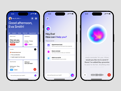 Connectome - AI Healthcare mobile app design | UI UX ai app design ai healthcare clean ui doctor doctor mobile app fintech health health service app healthcare healthcare mobile app design healthtech hospital ios light theme medical app medicare app medicare app ui mobile app ui ux wavespace