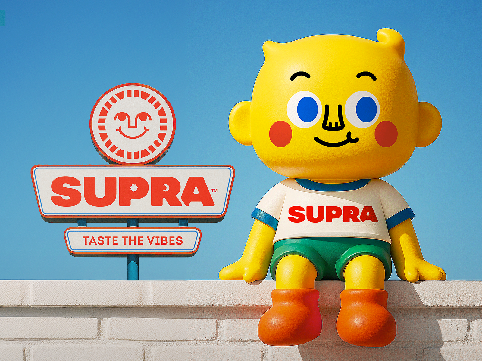 SUPRA 3d ad art branding cartoon character design fastfood graphic design hub illustration logo restaurant